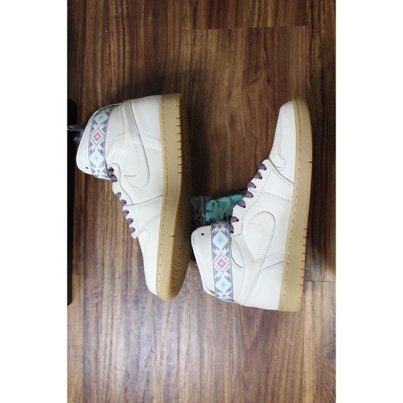Mens Nike Air Jordan 1 Retro High Strap N7 Shoe Size 11 Cream AR4410-207 RARE main image 11